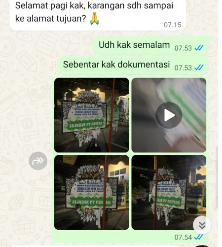 Pengiriman Papan Bunga Selamat Pacekelan Purworejo